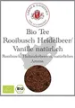 Lerbs & Hagedorn, Bio Tee Rooibusch Heidelbeer/Vanille natürlich | 1kg (Ca. 81 Liter) Holunderbeeren