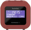 TechniSat TECHNIRADIO 40, rot Taschenradio DAB+, UKW Weckfunktion, Inkl. Lautsprecherbox Rot