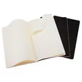 MOLESKINE Notizbücher Cahier ca. DIN A6 blanko, schwarz Softcover 64 Seiten, 3 St.