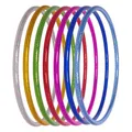 Hoopomania Kinder Hula Hoop Reifen mit Hologramm Muster, Ø70cm, Türkis