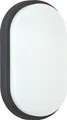 Oktaplex LED Ovalleuchte IP54 Kellerlampe schwarz Außenleuchte 3000K warmweiß 230V