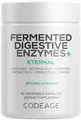 Codeage Fermented Digestive Enzymes Supplement - Probiotics, Prebiotics, Vitamins - Stomach & Food Enzyme - Amylase, Lipase, Lactase - Plant Based, Vegan, Non-GMO - 3 Months Supply - 90 Capsules