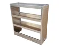 Fahrzeugregal 1000x350x1000 mm Fahrzeugeinrichtung Fahrzeugausbau Alu KFZ Regal