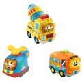 VTech - Tut Tut Baby Flitzer - 3er-Set Reisebus, Helikopter, Betonmischer