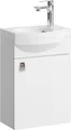 Planetmöbel Badmöbel Set 40cm Gäste WC Waschtischunterschrank Keramikwaschbecken Weiß
