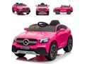ES-Toys Elektro-Kinderauto Kinder Elektroauto Mercedes GLC, Belastbarkeit 40 kg, pink, Kunstledersitz, EVA-Reifen