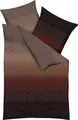 Kaeppel Bettwäsche Gradient" mocca 1x 155x220 cm + 1x 80x80 cm"