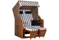 deVries Strandkorb deVries Strandkorb PURE® STANDARD PE griseum inkl. 2 Knuffelkissen