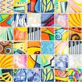 Keramik Mosaik Fliese Bunte Retro Style Mosaikfliesen POP UP ART Design Wandverkleidung Fliesenspiegel