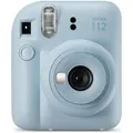 Fujifilm Instax Mini 12 Sofortbildkamera, analog, Format 86 x 54 mm, pastelblau