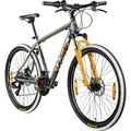 Zündapp FX27 27,5 Zoll Mountainbike 21 Gang Fahrrad MTB Grau/Orange 48cm