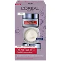 L'Oréal Paris Gesichtspflege Set, Anti-Aging Hyaluron Tagespflege und Nachtpflege, mit Micro-Filler Hyaluronsäure, Revitalift Filler, 2 x 50 ml
