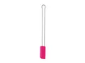 RÖSLE Teigschaber Pink Charity Edition, Hochwertiger Teigspachtel als Back- und Kochhelfer, strapazierfähiges Silikon, 26 cm, schmal, Edelstahl 18/10, -30°C bis +230°C, Spülmaschinengeeignet