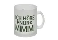 speecheese Tasse Ich höre nur MIMIMI Glas Tasse