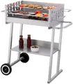 Tepro Holzkohlegrill Grillwagen Pasadena, BxTxH: 84x52x90 cm