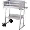 tepro Grillwagen Pasadena Holzkohlengrill 84 x 90 x 52 cm (B x H x T) Silber