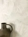 Newroom Tapete Creme Vliestapete Dschungel - Mustertapete Modern Weiß Palmen Blätter Palmenblätter Tropisch Dschungeltapete Regenwald inkl. Tapezier-Ratgeber