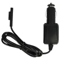 vhbw KFZ-Ladekabel kompatibel mit Microsoft Surface Studio 2, Pro 8, Pro X, Pro 5, Pro 7, Pro 6 Tablet - 12V Ladegerät Schwarz