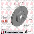 ZIMMERMANN 2x Bremsscheibe vorne Ø332 mm Innenbelüftet für BMW X5 E53 3.0i 4.4i