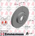 2x ZIMMERMANN Bremsscheibe COAT Z 150.1297.20 für E53 BMW X5