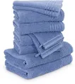 Möve Handtuch Set New Classic, Walkfrottier (10-St), Waschhandschuhen, Gäste-, Hand- und Duschtüchern, 100% Baumwolle
