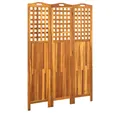 vidaXL Raumteiler 3-teiliger Raumteiler 121x2x170 cm Massivholz, 1-tlg.