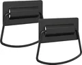 vidaXL Schrankgriffe 2 pcs Schwarz 85 x 45 mm Metall