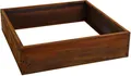 Beeteinfassung Beetumrandung Hochbeet 100x100x25 cm Edelrost Rost Cortenstahl