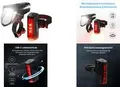 FISCHER FAHRRAD Fahrradbeleuchtung Set PLUS 110 + TWIN STOP LED Schwarz (50686)