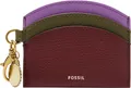 FOSSIL Leder Kartenhalter Polly Card Case Wine Multi rot