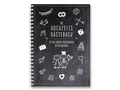 familiawedding black-Doodle- Design Gästebuch zur Hochzeit: modernes schwarzes Hochzeitsgästebuch mit lustigen Fragen zum Ausfüllen: Mit den liebsten ... (Hochzeitsgästebücher: im A4 Format)