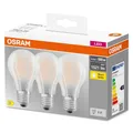 OSRAM LED Lampe BASE Classic 3er-Pack Filament matt E27 11W 1521Lm warmweiss ...