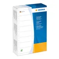 HERMA 8220 Computeretiketten endlos, 88,9 x 35,7 mm, 2-bahnig, 8000 Stück, selbstklebend, Endlosetiketten Aufkleber mit Führungslochrand, matt, blanko Papier Computer Etiketten, weiß