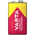 Varta LONGLIFE Max Power 9V Bli 1 9 V Block-Batterie Alkali-Mangan 640 mAh 9 ...