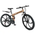Voltouri Klappbares Mountainbike 26" – Shimano 21 Gänge, Doppelfederung, Scheibenbremsen