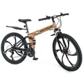 Mountainbike 26 Zoll Klappbar Shimano 21 Gang Vollfederung Scheibenbremsen BK20