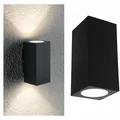 PAULMANN LED Außenwandleuchte Flame  IP44 eckig 58x75mm 3000K 2x2,8W 2x260lm 230V  Anthrazit Aluminium