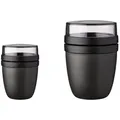 Mepal Lunchbox Mepal Lunchbox Duo Pack Lunchpot Ellipse Nordic Black, Polypropylen (PP), PCTG schwarz