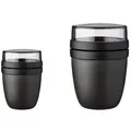 Mepal Limited Edition Duo Pack Lunchpot Ellipse Lunchbox Essensbehälter Reisebecher Schwarz / Black Edition
