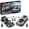 LEGO Speed Champions Mercedes-AMG F1 W12 E Performance & Mercedes-AMG Project One, Bausatz für 2 Rennwagen, Modellautos für Kinder 76909 - Bronze
