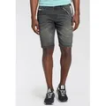 Bruno Banani Jeansshorts (Set, 2-tlg., mit Band) bequemer Sitz, gerade Beinform, mit praktischen Taschen grau 38