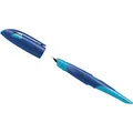STABILO EASYbirdy ergonomischer Schulfüller für Linkshänder Anfänger-Feder (Azur, Mitternachtsblau, 1 x) (5013/4-41)