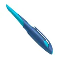 STABILO - Ergonomischer Schulfüller für Linkshänder mit Anfänger-Feder A - EASYbirdy in mitternachtsblau/azur - Einzelstift - inklusive Patrone - Schreibfarbe blau (löschbar)