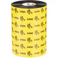 Zebra Ribbon, wax/resin 102mm x 450m (10.20 cm, Schwarz) (03400BK10245)
