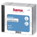 Hama 5x CD DVD Blu-ray Doppel Leerhülle Jewelcase Box Hülle Case Aufbewahrung SW
