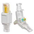Netzwerkstecker Crimpstecker RJ45 Cat 5e 5 LAN Kabel Werkzeugfrei Werkzeuglos
