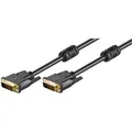 DVI auf DVI-Kabel Dual Link 2xStecker 24+1 Ferrit Full HD vergoldet 1,8m schwarz