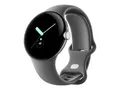 Google Pixel Watch - Silber poliert - intelligente Uhr mit Band