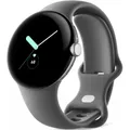 Google Pixel Watch WiFi Smartwatch polished silver/charcoal Bluetooth AMOLED NEU