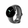Google Pixel Watch polished silver stainless steel 41mm charcoal active band DE